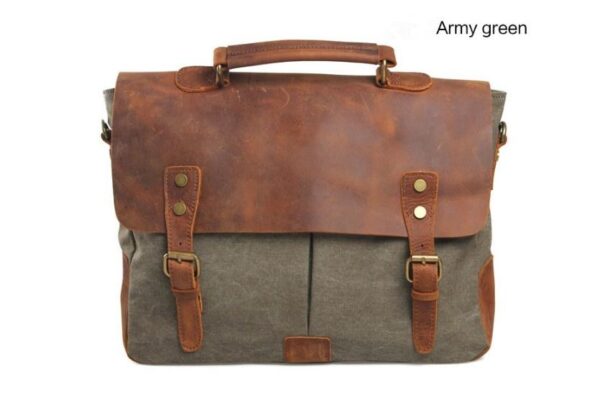 Waxed Canvas Messenger Bag Women's - Image 4