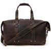 Weekend Zippered Men's Leather Duffle Bag - Image 3