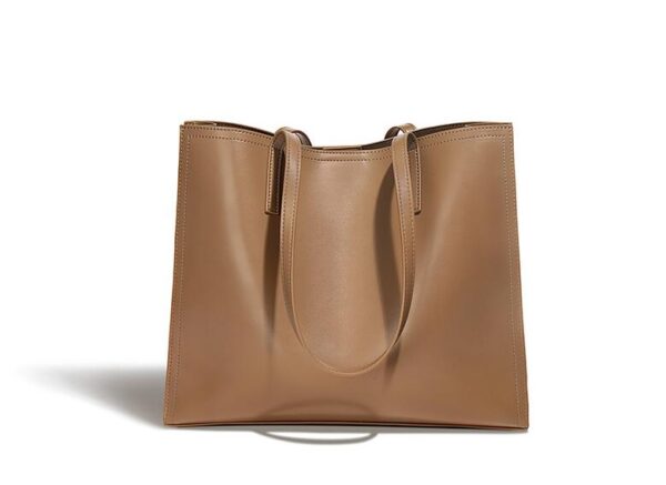 Women's Leather Shoulder Tote Handbag - Image 4