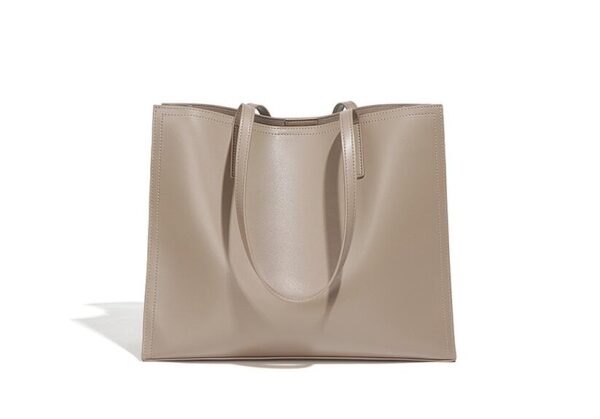 Women's Leather Shoulder Tote Handbag - Image 5