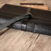 Monogrammed Leather Unique Wedding Guest Book
