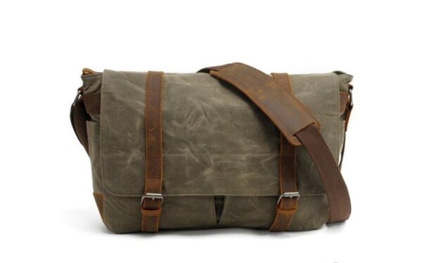 Canvas Laptop Messenger Bag Shoulder Handbag - Image 5