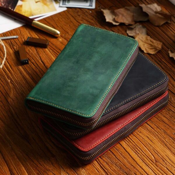 Sketcher Leather Pencil Case Pen Bag Box - Image 3