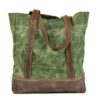 Canvas Leather Handbags Leather Tote Bags - Image 4
