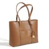 Women's City Leather Shoulder Tote Handbag