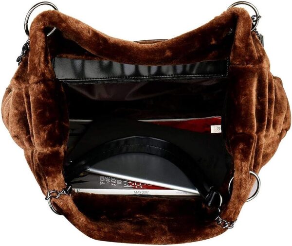 Large Capacity Fuzzy Shoulder Bags For Women - Image 3