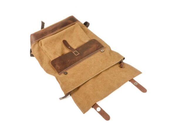 Vintage Canvas Hiking Backpack Rucksack Bag - Image 2