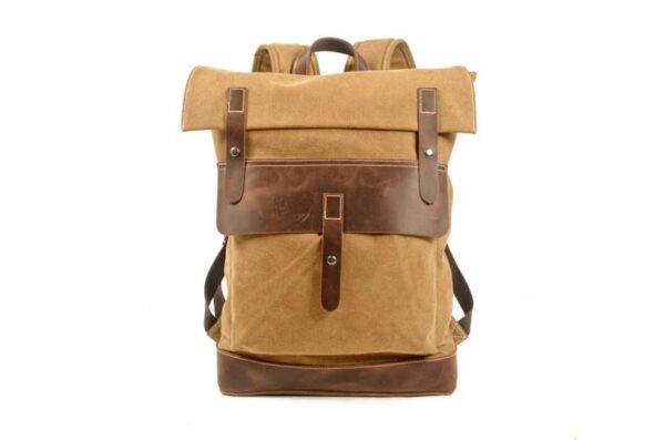 Vintage Canvas Hiking Backpack Rucksack Bag