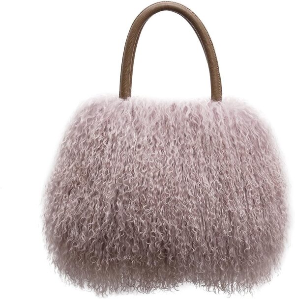 Women's Mongolian Lamb Fur Handbag