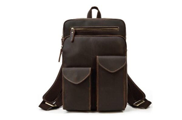 Womens Leather Computer Backpack Mens Purse