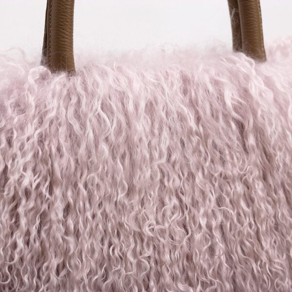 Women's Mongolian Lamb Fur Handbag - Image 2