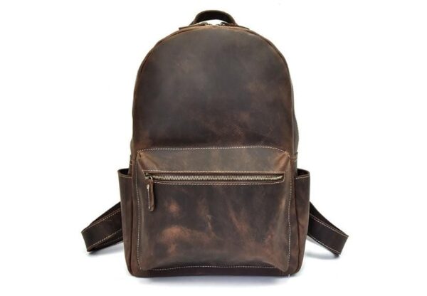 Womens Leather Laptop Backpack Mens Purse