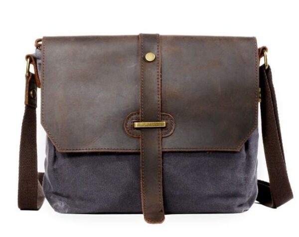 Small Canvas Messenger Bag Shoulder Bag - Image 2