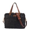 Grey Mens & Womens Canvas Leather Briefcase Bag - Image 4