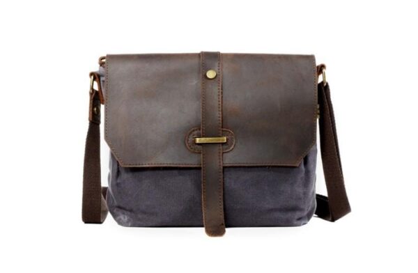 Small Canvas Messenger Bag Shoulder Bag - Image 4