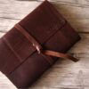 Personalized Coffee Leather Bound Sketchbook Journal
