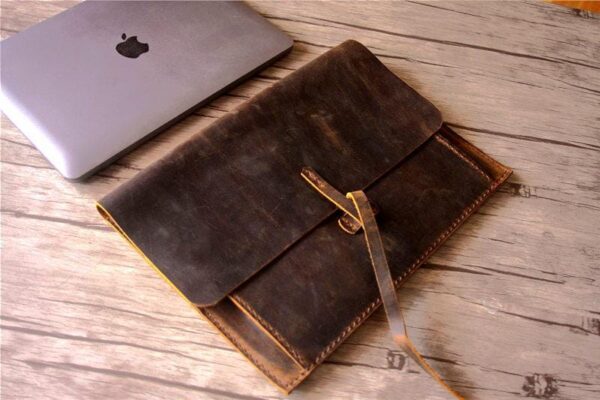 Personalized Leather Macbook Air 13 inch Cover Sleeve