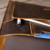 Personalized Leather Macbook Air 13 inch Cover Sleeve - Image 3