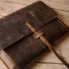 Personalized Leather Macbook Air 13 inch Cover Sleeve - Image 5