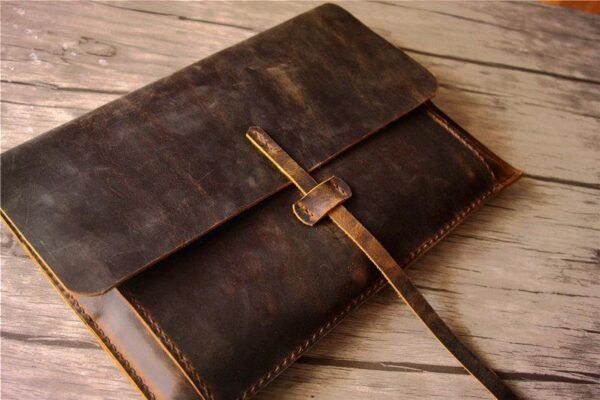 Handcrafted Leather Surface Book Cover Case - Image 6