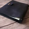 Refillable Black Leather 6 Ring Binders Folder - Image 6