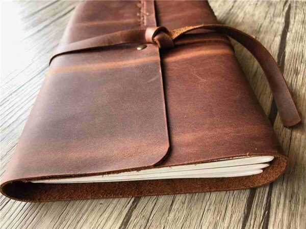 Monogrammed Leather Notebook - Image 4