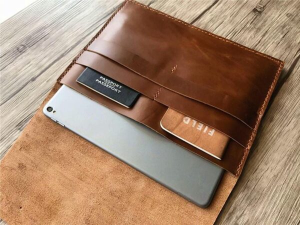 Personalized Leather Macbook Pro 13 inch Cover Sleeve - Image 4