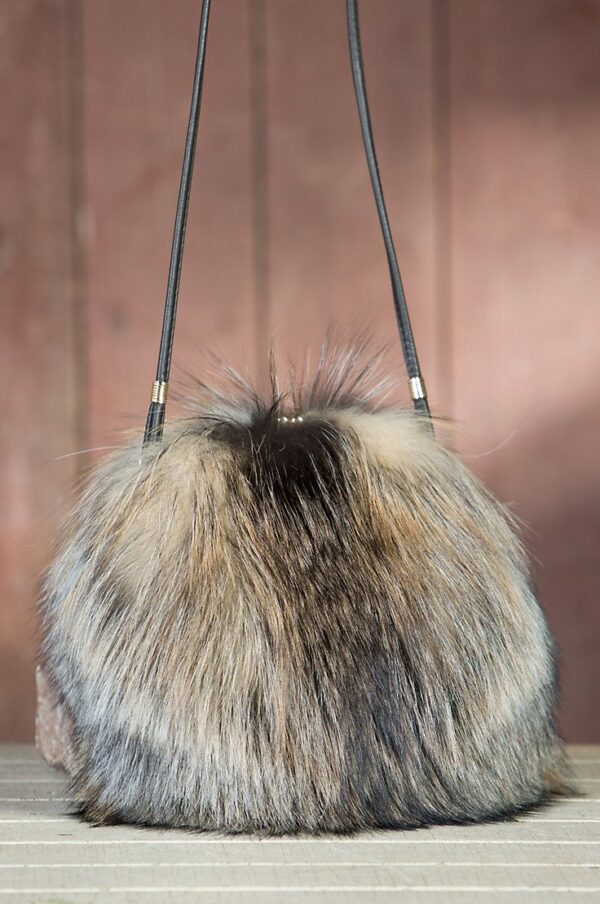 fur hand bag