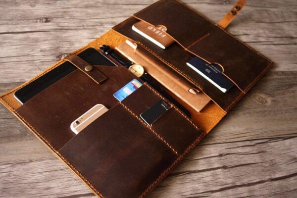 Brown Leather Portfolio Case