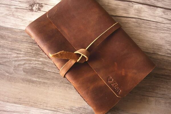 Leather Modern Baby Memory Books Album Personalized - Image 4