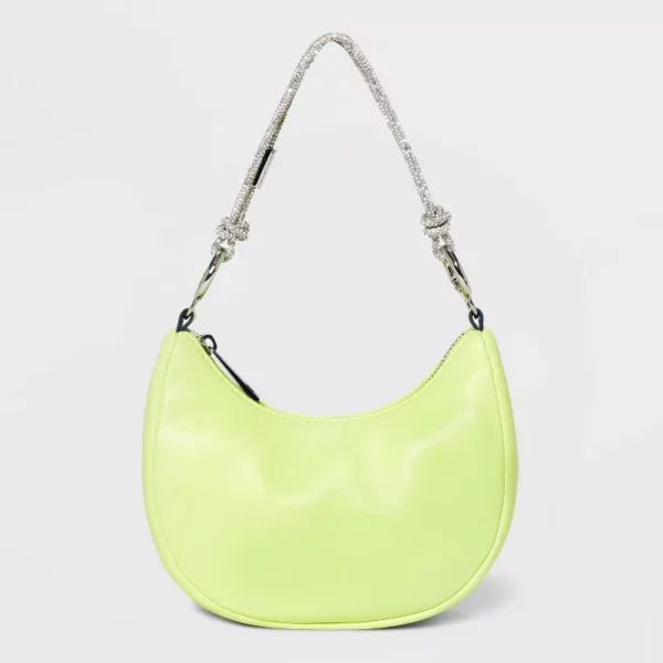 Micro Elise Shoulder Handbag Lime Green