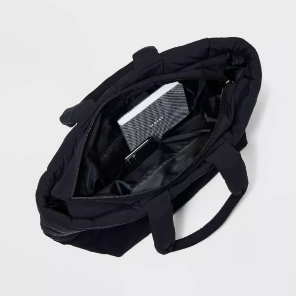 Black Tote Handbag - Image 3