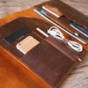 Personalized Leather Macbook Laptop Sleeve Cover - Image 4