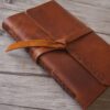 Leather Guest Sign in Book Personalized - Image 2