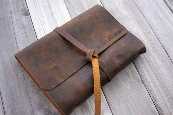 Custom Large Leather Bound Journal