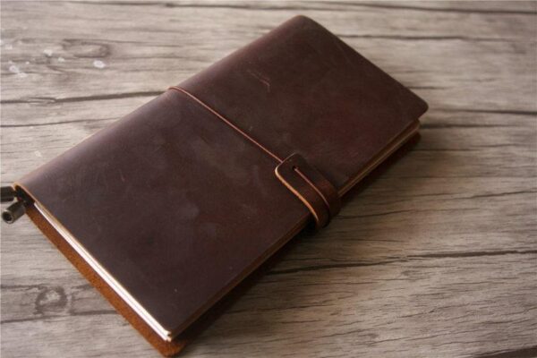 Personalized Leather Travelers Notebook Cover