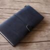 Personalized Leather Traveler's Notebook Blue