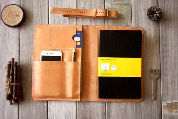 Engraved Leather iPad Mini Case portfolio Cover