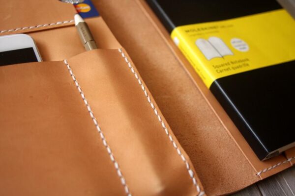 Engraved Leather iPad Mini Case portfolio Cover - Image 3