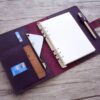 Custom Purple Leather Wedding Planner Bullet Journal - Image 2