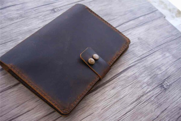 Custom Brown Leather Journal Notebook - Image 3