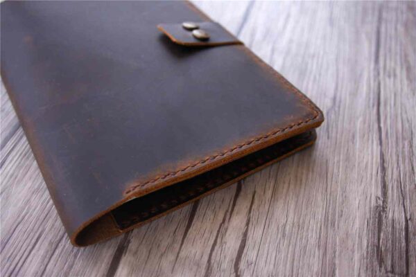 Custom Brown Leather Journal Notebook - Image 4