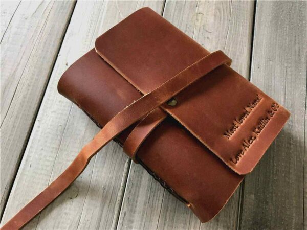 Personalized Saddle Small Leather Journal