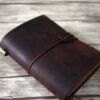 Personalized Rustic Leather Pocket Traveler's Notebook - Image 3