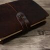 Personalized Rustic Leather Pocket Traveler's Notebook