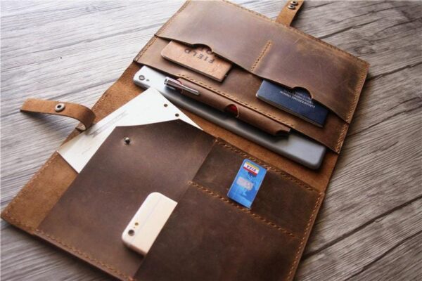 Personalized Leather Surface Pro Cover Sleeve - Image 3