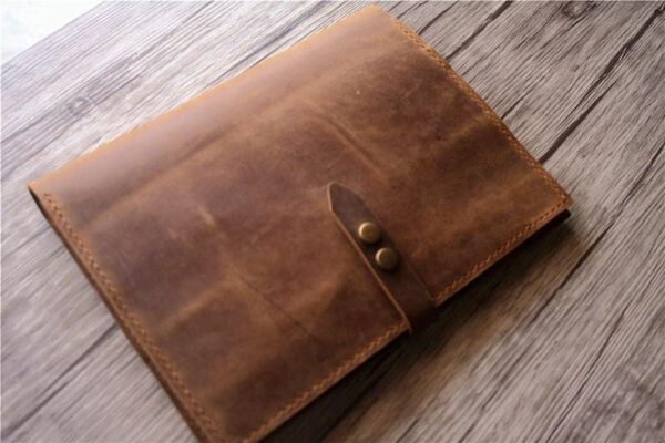 Handmade Personalized Leather iPad 9.7 inch Case Cover - Image 5