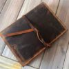 Personalized Leather Travel Refillable Journal Cover Holder - Image 4