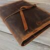 Personalized Leather Travel Refillable Journal Cover Holder - Image 5