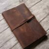 Personalized Leather Notebook A5 Holder - Image 3